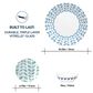 Corelle Global Northern Pines 18-Piece Dinnerware Set in White, Blue and Teal, , large