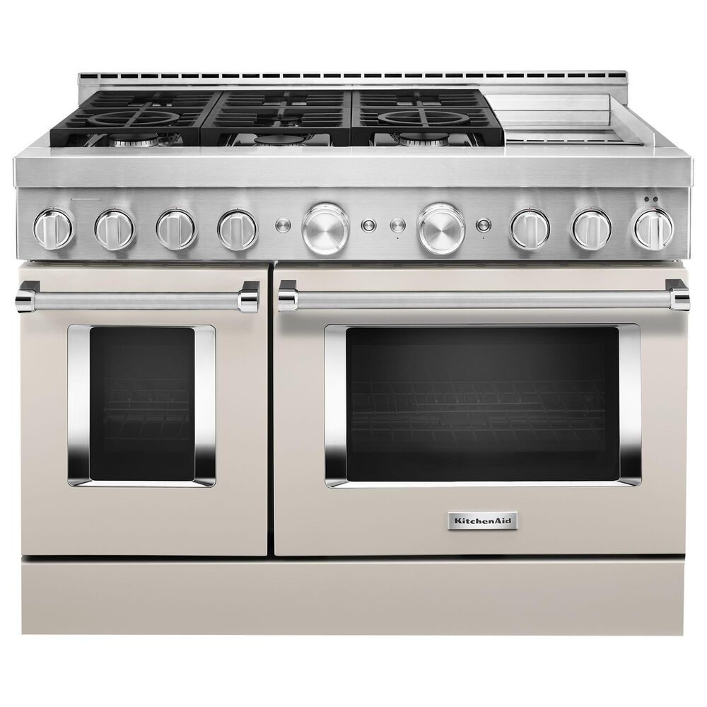 KitchenAid 6.3 Cu. Ft. Freestanding Gas Range with Griddle in Milkshake, , large