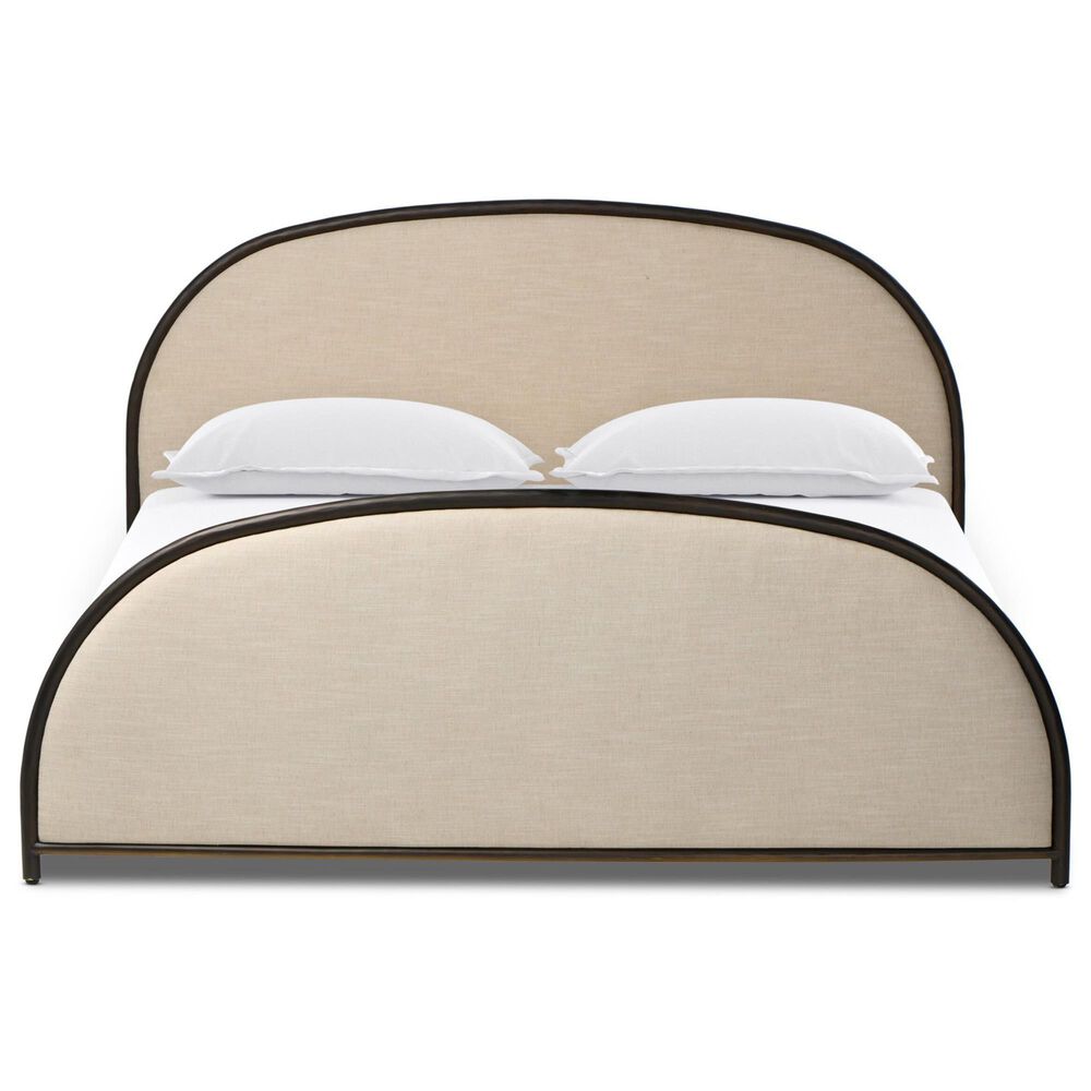 Four Hands Lamont Queen Platform Panel Bed in Savory Parchment, , large
