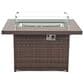 Furniture of America Wies Fire Pit Table in Brown, , large