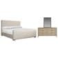 Bernhardt Tribeca 3-Piece Queen Bedroom Set in White Fabric, , large