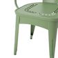 Hearth and Haven Lourdes 3-Piece Iron Bistro Set in Green, , large