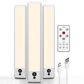 HOMLUX 9" 1-Light Under Cabinet Light Bar with Warm White LED in White and Silver (Set of 3), , large