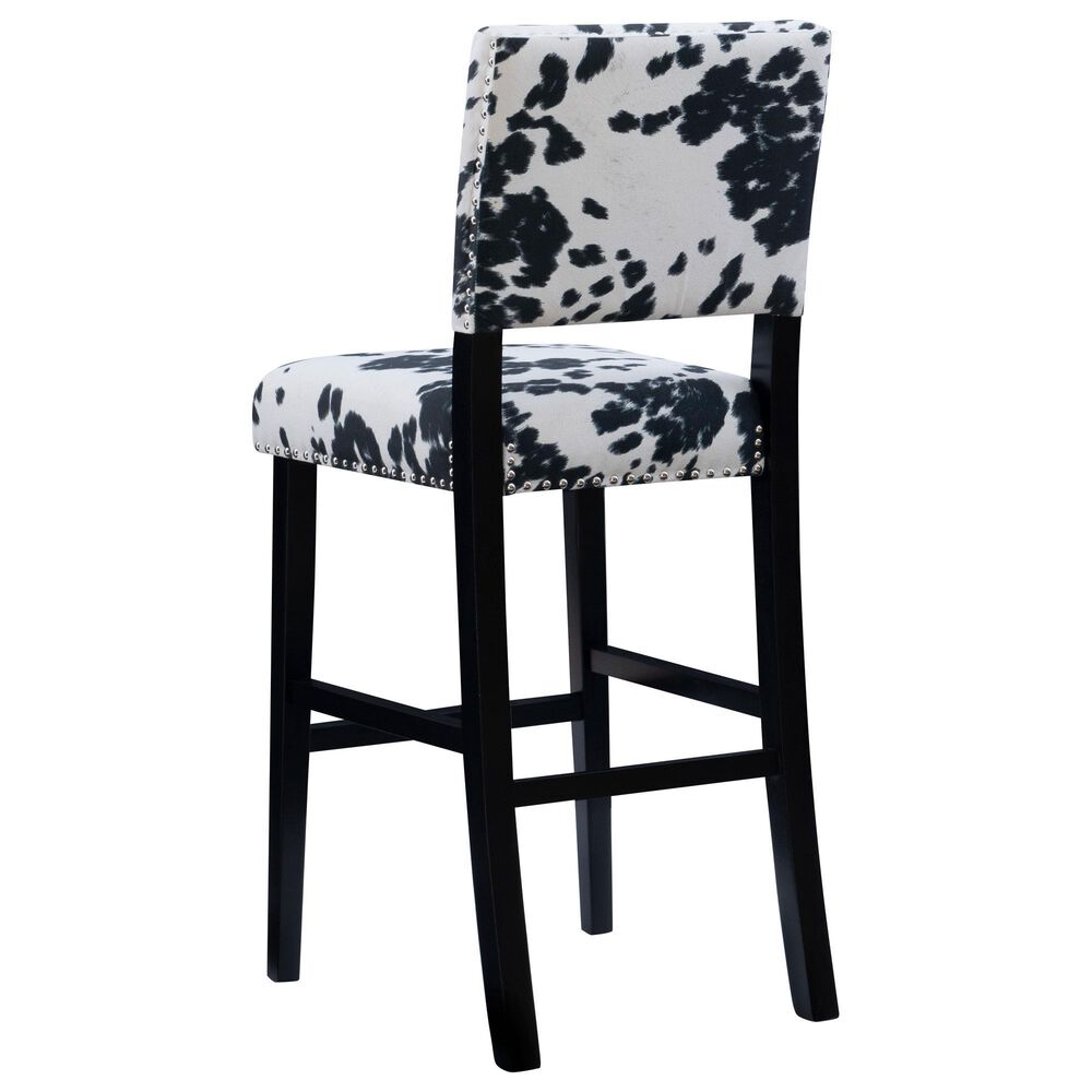 Linon Home Decor Corey Bar Stool in Black, , large