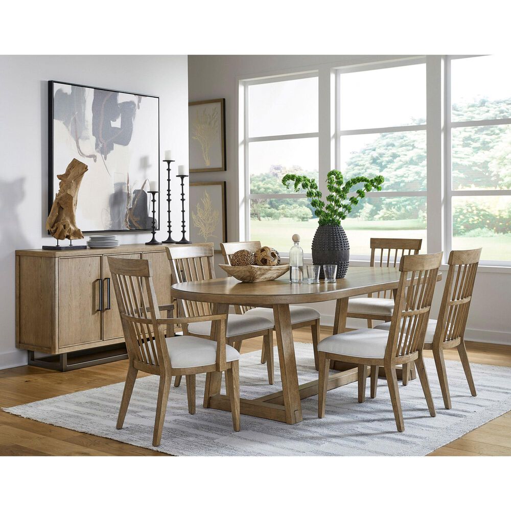 Drew and Jonathan Home Catalina Arm Chair in Light Brown, , large