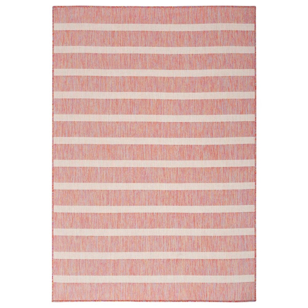Nourison Positano POS03 Rainbow and Ivory 8" x 10" Indoor/Outdoor Area Rug, , large