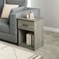 HOMLUX 1-Drawer Modern Nightstand with Bar Handle in French Oak Grey, , large
