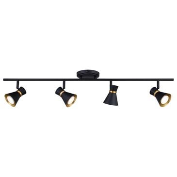 Vaxcel Alto 4-Light Ceiling Spot in Matte Black and Satin Brass, , large