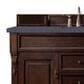 James Martin Vanities Brookfield 60" Single Bathroom Vanity in Burnished Mahogany with 3 cm Charcoal Soapstone Quartz Top and Rectangle Sink, , large
