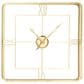 Maple and Jade Open Frame Decorative Wall Clock in Satin Gold, , large