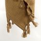 Rizzy Home 50" x 60" Botanical Throw in Camel, , large