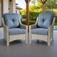 HOMLUX Outdoor Arm Chair in Denim Blue (Set of 2), , large