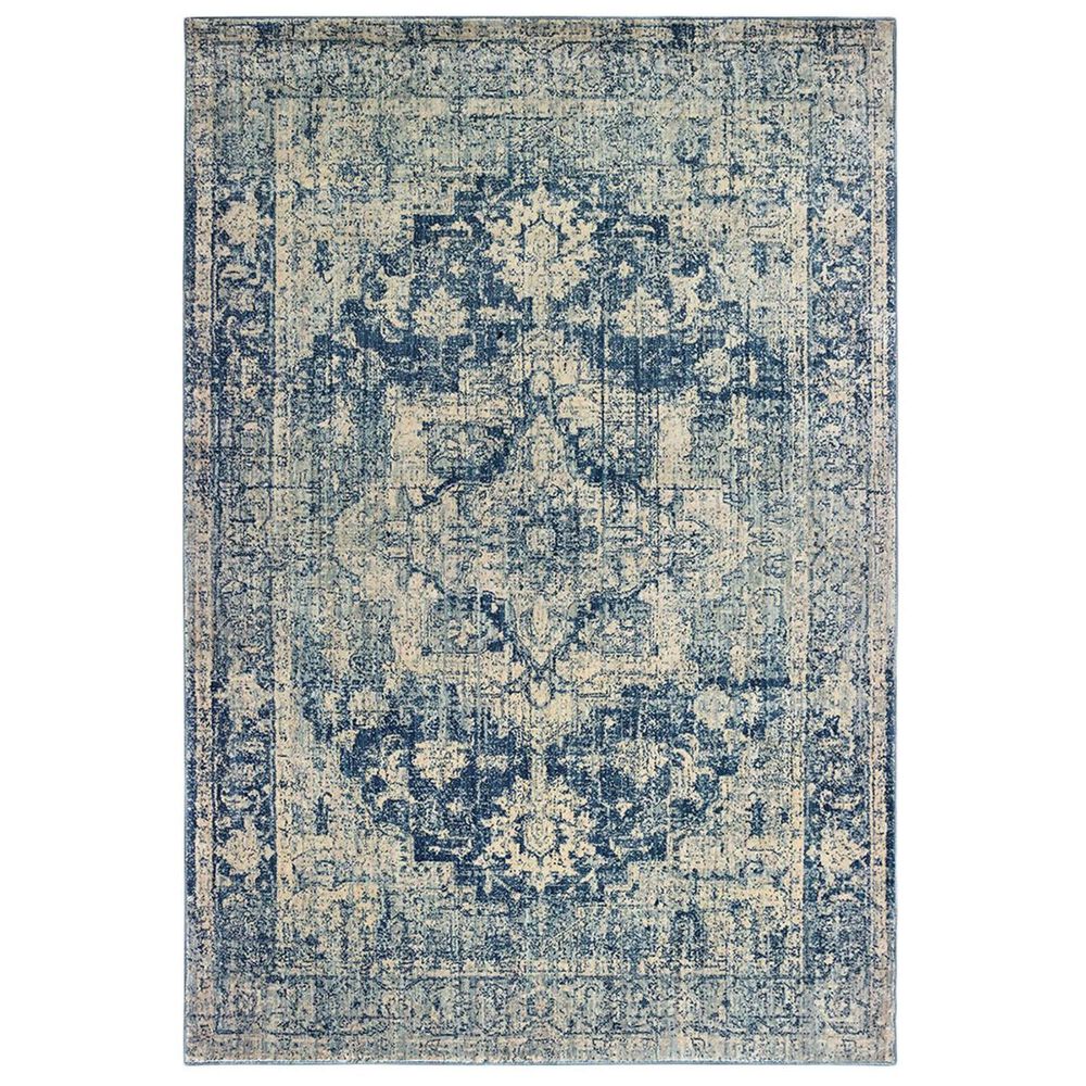 Oriental Weavers Pandora 70E 3"10" x 5"5" Ivory and Blue Area Rug, , large