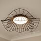 Golden Lighting Elena 24" Flush Mount in Natural Black, , large