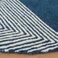Safavieh Micro-Loop MLP618N 5" Round Navy and Ivory Area Rug, , large
