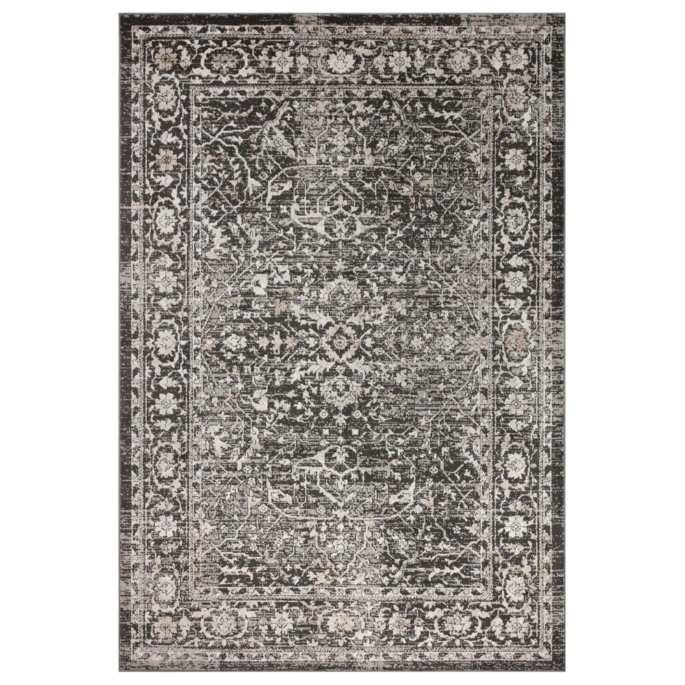 Loloi II Odette 6"7" x 9"6" Charcoal and Silver Area Rug, , large