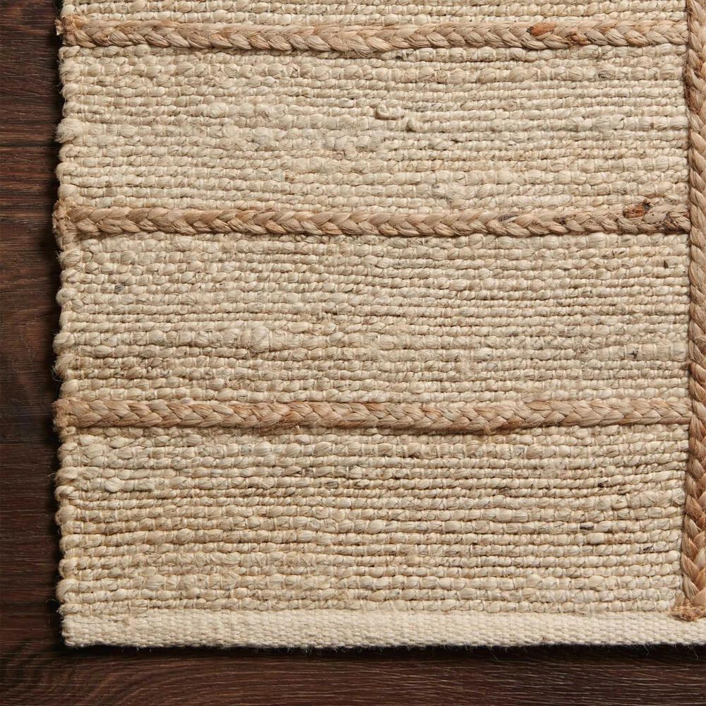 Loloi II Bodhi  BOD-04 2&#39;3&quot; x 3&#39;9&quot; Ivory and Natural Area Rug, , large