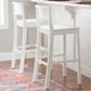 Linon Home Decor Devin Barstool in White (Set of 2), , large