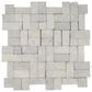 Soho Studio Pebblestone Prambanan Grey 12" x 12" Natural Stone Mosaic Sheet, , large