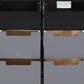 Lexora Home Zilara 80" Double Bathroom Vanity in Black and Grey with 11 cm Castle Grey Marble Top and Rectangular Sinks, , large