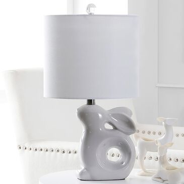 Safavieh Ruby Rabbit Table Lamp in Grey, , large