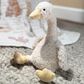Lambs & Ivy Signature Bunny Hop Lucy Plush Toy in White and Creamy Yellow, , large