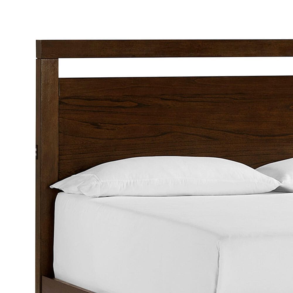 Riva Ridge Modern Loft King Storage Panel Bed in Brownstone, , large