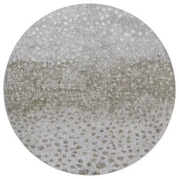 37B Boca BO12 Taupe 8" Round Area Rug, , large