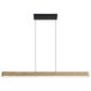 Golden Lighting Silva 1-Light Pendant in Black and Driftwood, , large