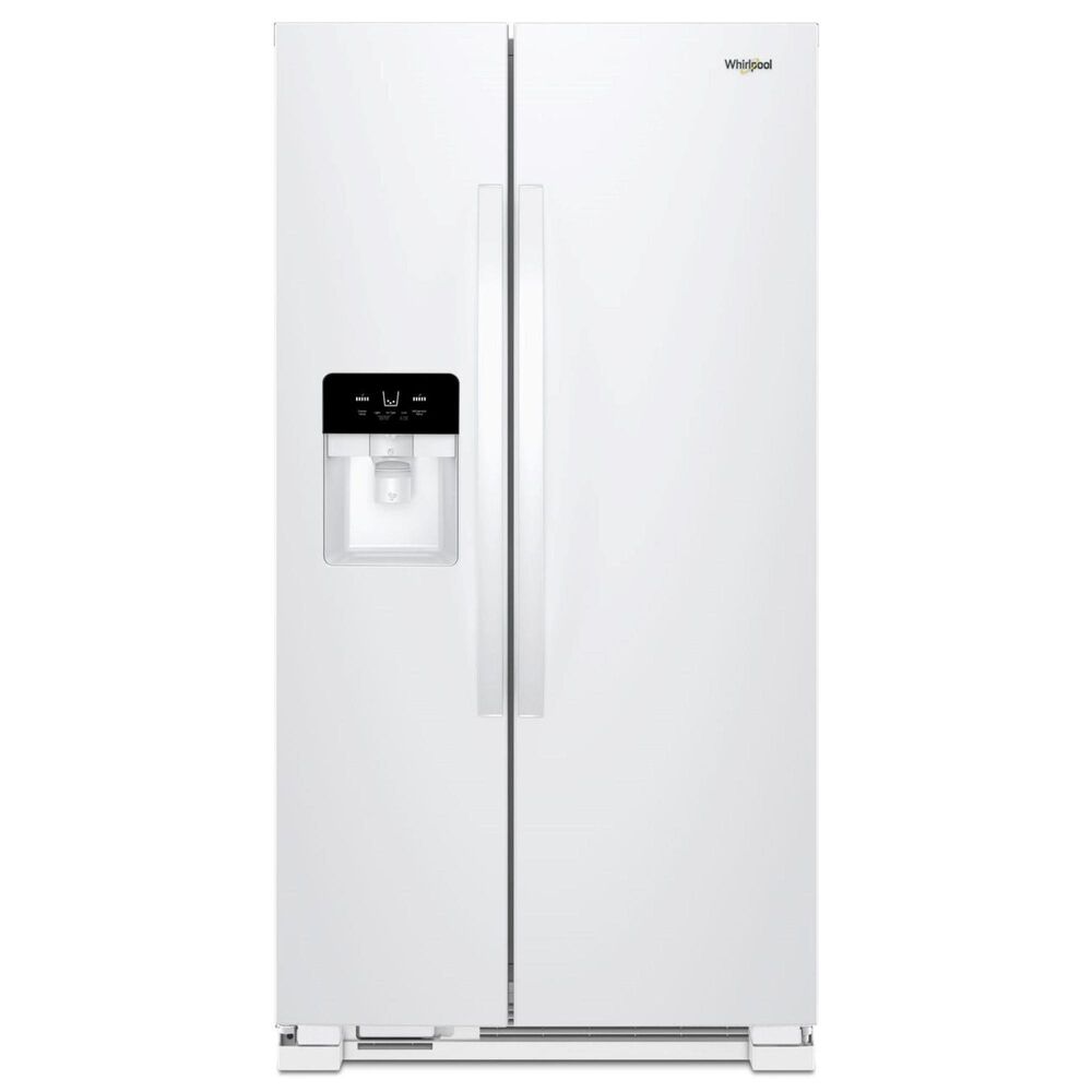 Whirlpool 21.4 Cu. Ft. 33" Wide Side-by-Side Refrigerator in White, , large