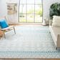 Safavieh Tulum 9" x 12" Ivory and Turquoise Area Rug, , large