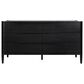 Marquette Interiors Casal 6-Drawer Double Dresser in Black, , large