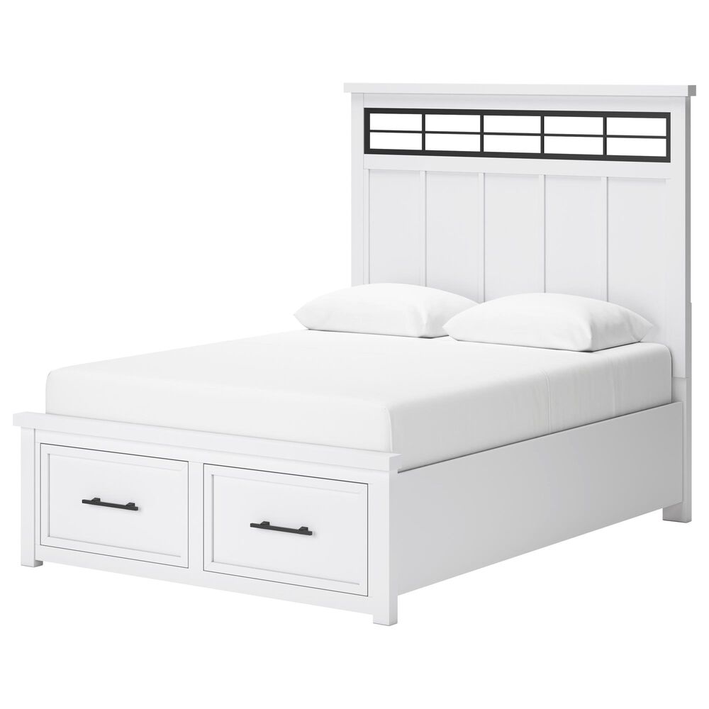 Ashley 3-Piece Queen Bedroom Set in White and Natural, , large
