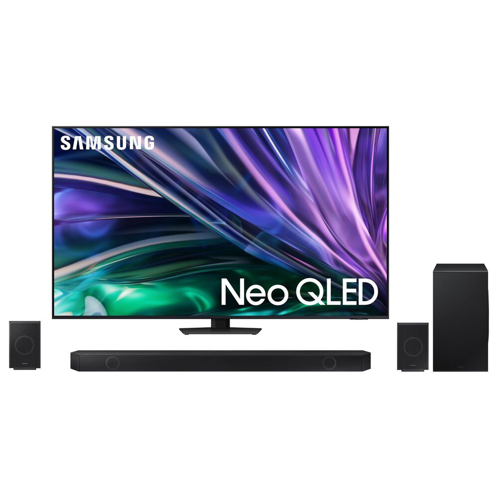 Samsung 55" 4K QLED w/Soundbar Sys, , large