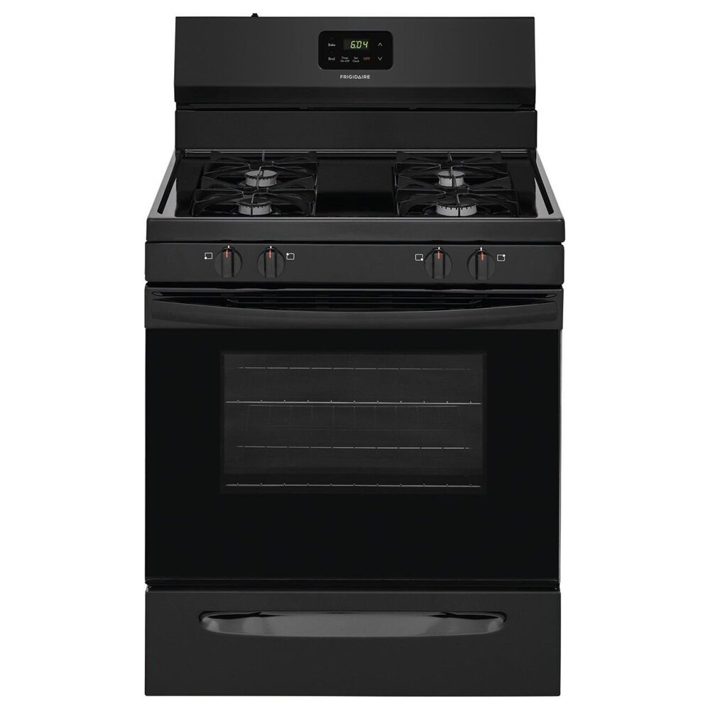 Frigidaire 30" Freestanding Manual-Clean Gas Range in Black, , large