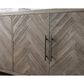Wycliff Bay Palisades 90" 6-Door Console in Brushed Gray, , large