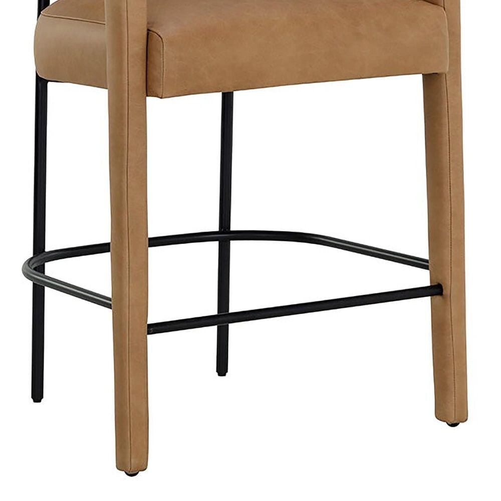 Club Collection By Sunpan Mavia Counter Stool in Matte Black, , large