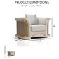 Furniture of America Ospray V Glam Chair in Metallic Taupe, , large