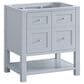 James Martin Vanities Breckenridge 30" Single Bathroom Vanity in Serenity Blue with 3 cm Parisien Bleu Quartz Top and Rectangular Sink, , large