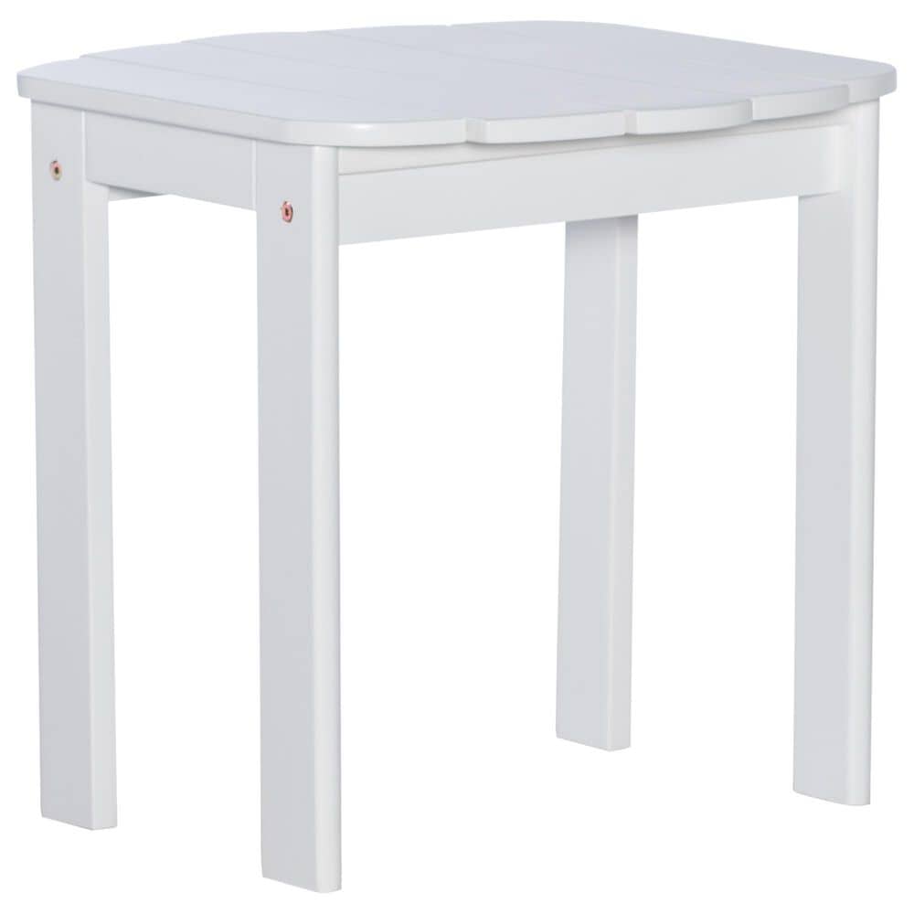Linon Home Decor Adirondack End Table in White, , large
