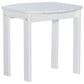 Linon Home Decor Adirondack End Table in White, , large