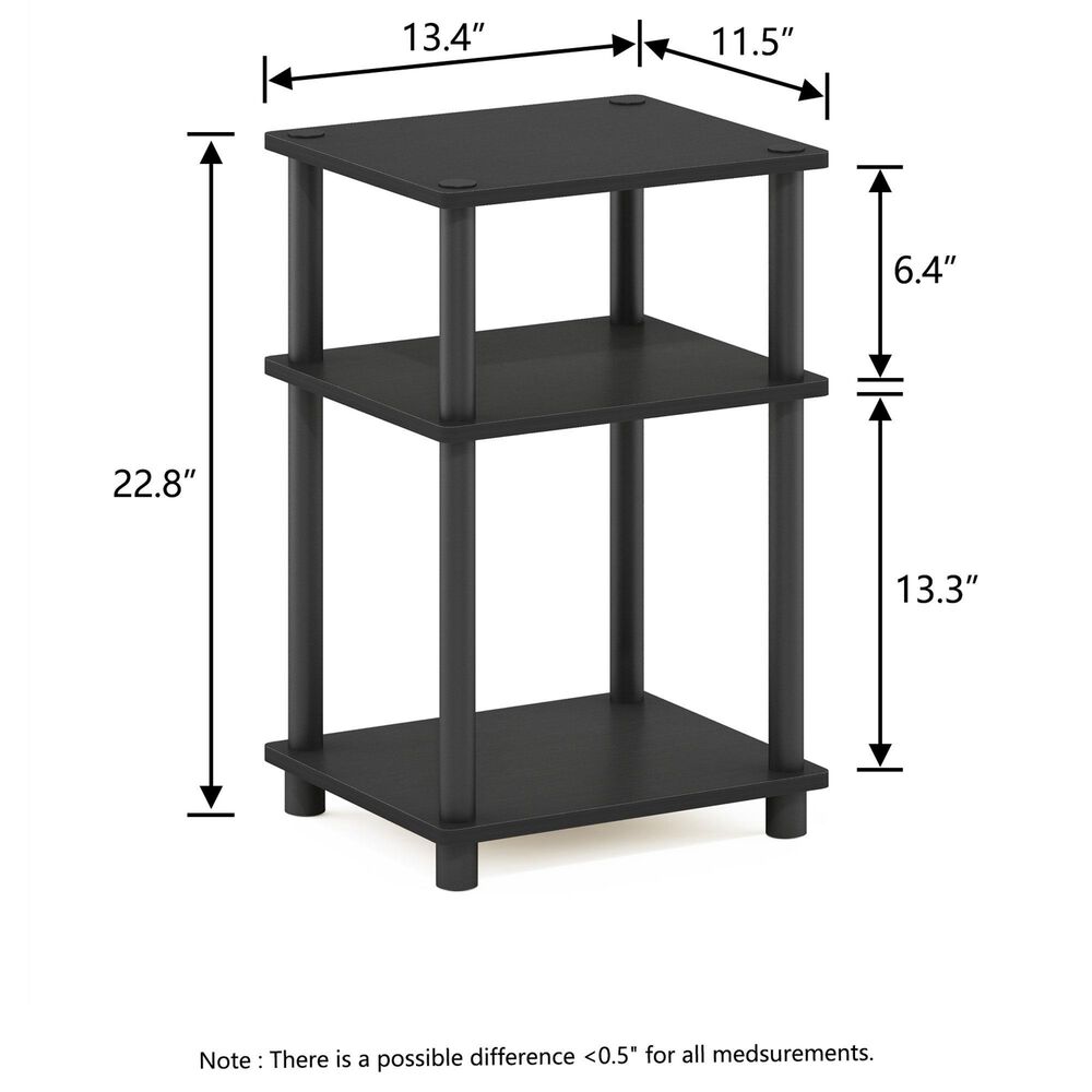Homlux 3-Tier End Table in Americano, , large