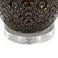 Grandview Gallery Onyx Ceramic Table Lamp in Dark Grey, Brushed Nickel and Clear, , large