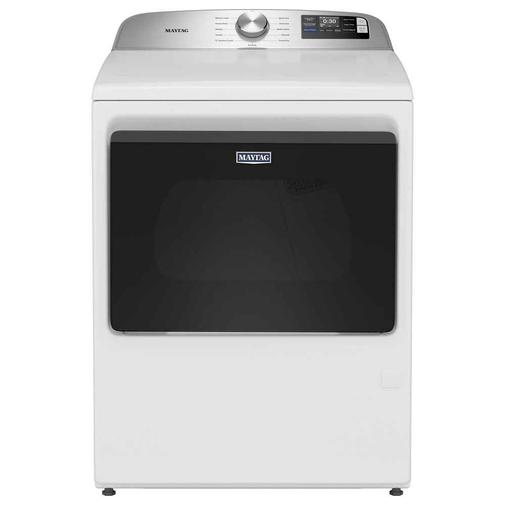 Maytag 5.3 Cu. Ft. Smart Top Load Washer and 7.4 Cu. Ft. Smart Gas Top Load Dryer Laundry Pair in White, , large