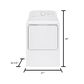 Hotpoint 6.2 Cu. Ft. Electric Dryer in White, , large