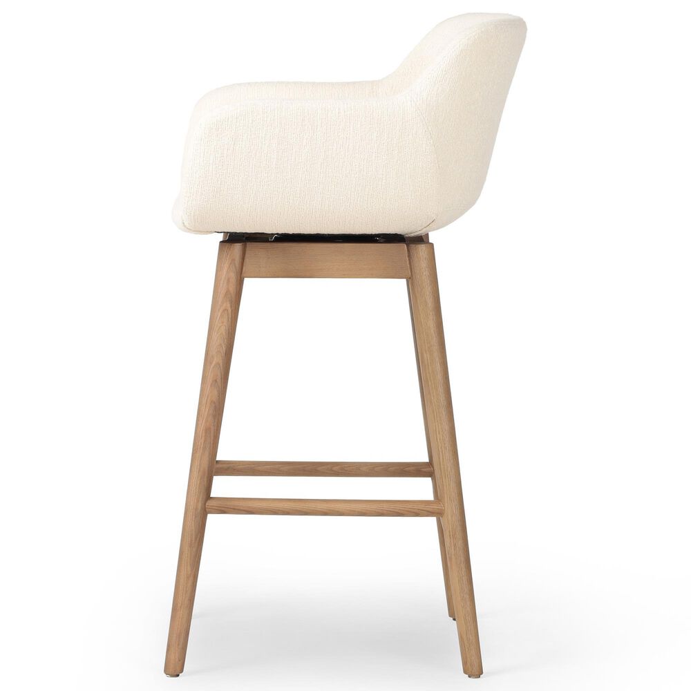 Four Hands Hannah Swivel Counter Stool in Amber Ash, , large