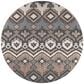 Dalyn Rug Company Sedona 6" Round Bison Indoor/Outdoor Area Performance Rug, , large
