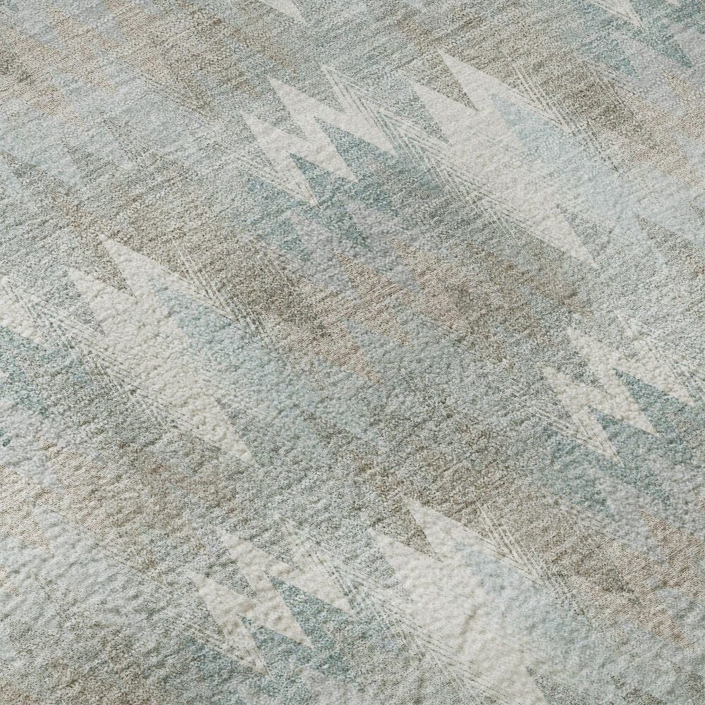 Dalyn Rug Company Soft Essentials Chevron Sky 8' Round Area Rug, , large