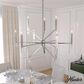Hunter Sunjai 12-Light Chandelier in Brushed Nickel, , large