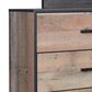 New Heritage Design Elk River 4-Piece Queen Bedroom Set in Rustic Brown and Black, , large